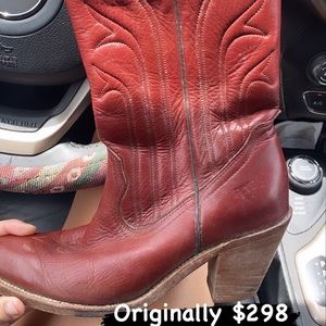 Gently worn Frye Cowgirl Boots